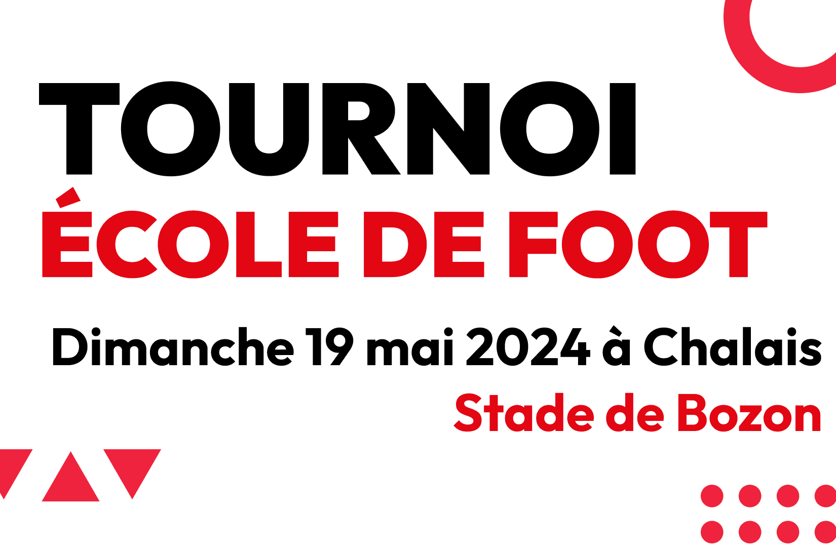 Tournoi Ecole de Foot